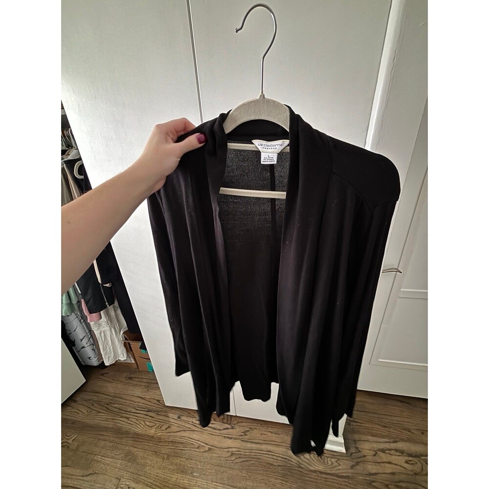Liz Claiborne Weekend Cardigan in Black - Size L
